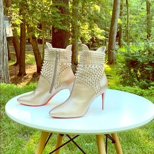 Christian Louboutin mid heel ankle boots